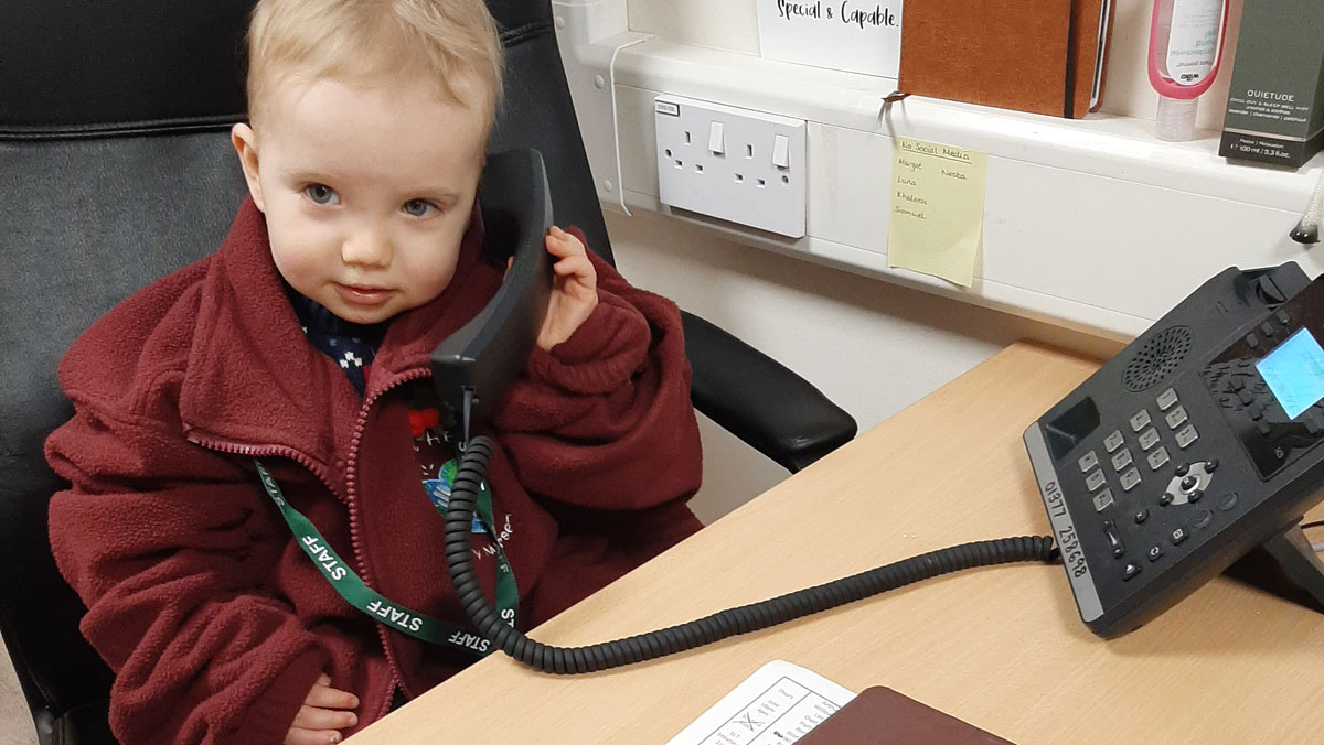 Child on Phone