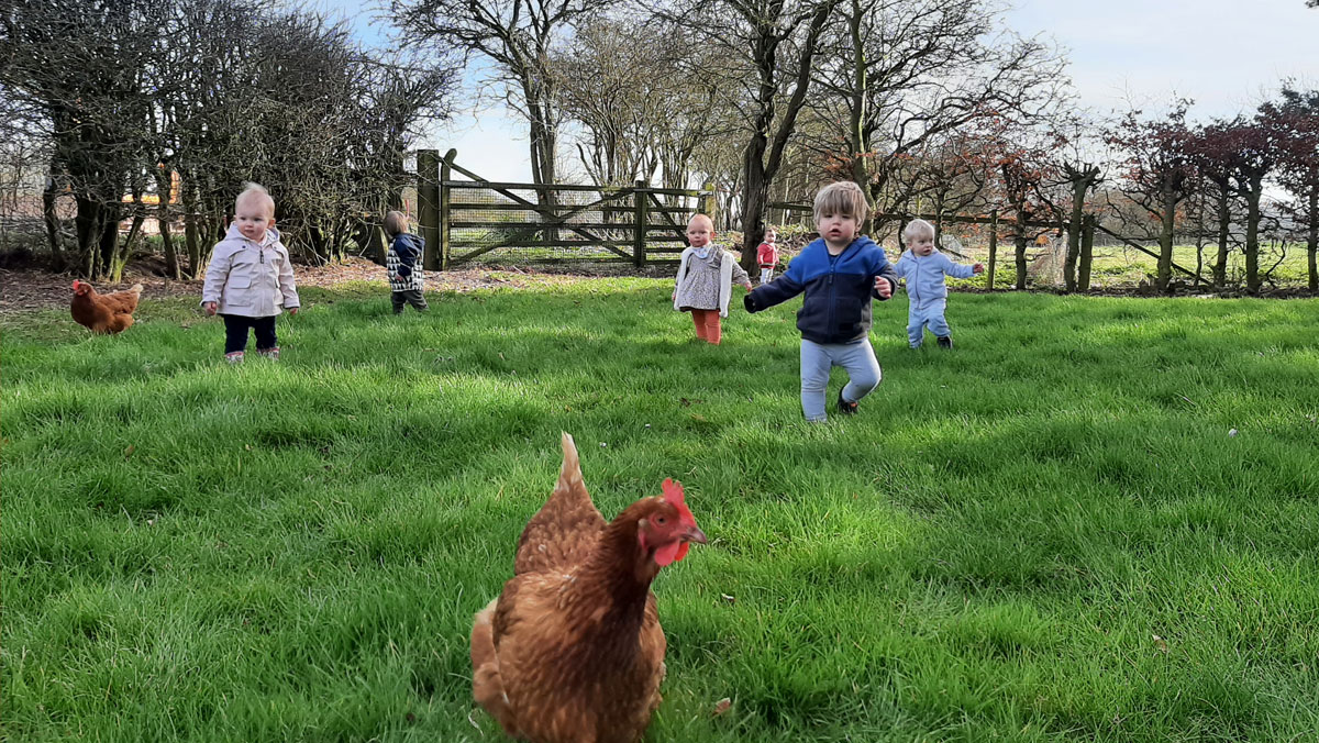 Children Playing Outside